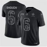 Men's New Orleans Saints #6 Tyler Shough Black F.U.S.E. 2026 Salute to Service Limited Football Stitched Jersey Men's New Orleans Saints #6 Tyler Shough Black F.U.S.E. 2026 Salute to Service Limited Football Stitched Jersey
