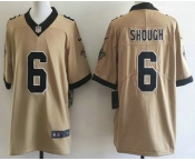 Men's New Orleans Saints #6 Tyler Shough Limited Gold Alternate Vapor Jersey Men's New Orleans Saints #6 Tyler Shough Limited Gold Alternate Vapor Jersey
