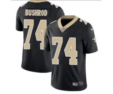Men's New Orleans Saints #74 Jermon Bushrod Black Vapor Limited Stitched Jersey