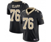 Men's New Orleans Saints #76 Will Clapp Black 2025 Vapor Limited Football Stitched Jersey