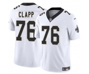 Men's New Orleans Saints #76 Will Clapp White 2025 F.U.S.E. Vapor Limited Football Stitched Jersey
