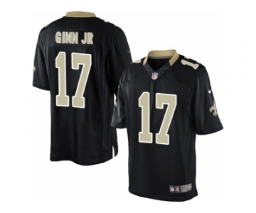 Men's Nike New Orleans Saints #17 Ted Ginn Jr Limited Black Team Color NFL Jersey