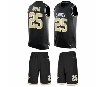 Men's Nike New Orleans Saints #25 Eli Apple Limited Black Tank Top Suit NFL Jersey