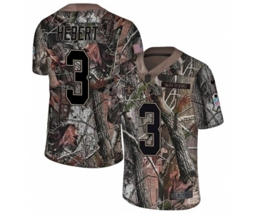 Men's Nike New Orleans Saints #3 Bobby Hebert Camo Rush Realtree Limited NFL Jersey