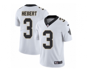 Men's Nike New Orleans Saints #3 Bobby Hebert Vapor Untouchable Limited White NFL Jersey
