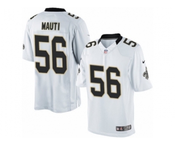 Men's Nike New Orleans Saints #56 Michael Mauti Limited White NFL Jersey