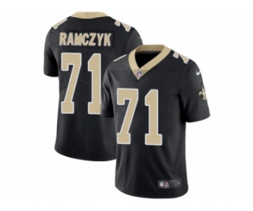 Men's Nike New Orleans Saints #71 Ryan Ramczyk Vapor Untouchable Limited Black Team Color NFL Jersey