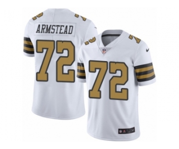 Men's Nike New Orleans Saints #72 Terron Armstead Limited White Rush NFL Jersey