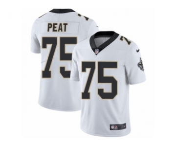 Men's Nike New Orleans Saints #75 Andrus Peat Vapor Untouchable Limited White NFL Jersey