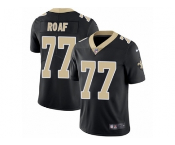 Men's Nike New Orleans Saints #77 Willie Roaf Vapor Untouchable Limited Black Team Color NFL Jersey