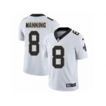 Men's Nike New Orleans Saints #8 Archie Manning Vapor Untouchable Limited White NFL Jersey