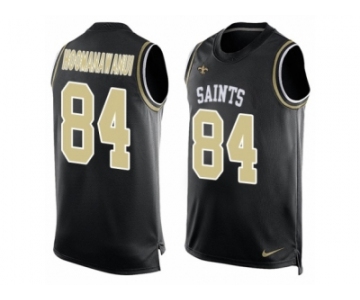Men's Nike New Orleans Saints #84 Michael Hoomanawanui Limited Black Player Name & Number Tank Top NFL Jersey