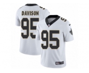 Men's Nike New Orleans Saints #95 Tyeler Davison Vapor Untouchable Limited White NFL Jersey