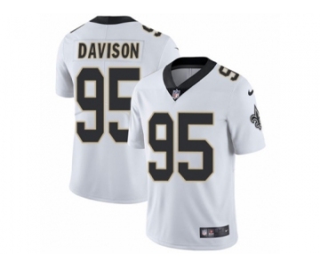 Men's Nike New Orleans Saints #95 Tyeler Davison Vapor Untouchable Limited White NFL Jersey
