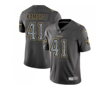 Nike New Orleans Saints #41 Alvin Kamara Gray Static Men NFL Vapor Untouchable Limited Jersey