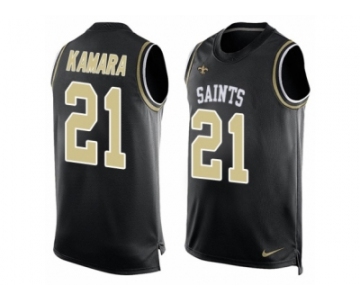 Nike Saints #21 Alvin Kamara Black Team Color Men's Stitched NFL Limited Tank Top Jersey