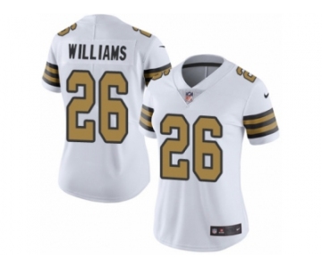 Women Nike New Orleans Saints #26 P. J. Williams Limited White Rush Vapor Untouchable NFL Jersey