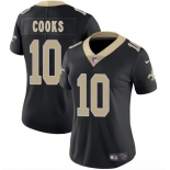 Women's New Orleans Saints #10 Brandin Cooks Black 2025 Vapor Limited Football Stitched Jersey