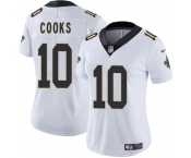 Women's New Orleans Saints #10 Brandin Cooks White 2025 Vapor Limited Football Stitched Jersey
