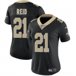Women's New Orleans Saints #21 Justin Reid Black 2025 Vapor Stitched Jersey