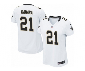 Women's Nike New Orleans Saints #21 Alvin Kamara Limited White NFL Jersey