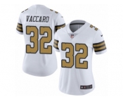 Women's Nike New Orleans Saints #32 Kenny Vaccaro Limited White Rush NFL Jersey