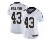 Women's Nike New Orleans Saints #43 Marcus Williams Limited White NFL Jersey