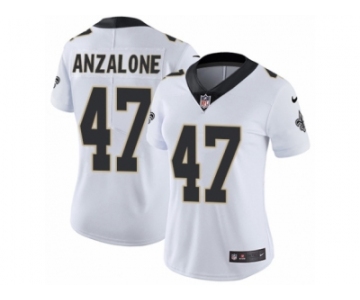 Women's Nike New Orleans Saints #47 Alex Anzalone Vapor Untouchable Limited White NFL Jersey
