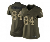 Women's Nike New Orleans Saints #84 Michael Hoomanawanui Limited Green Salute to Service NFL Jersey