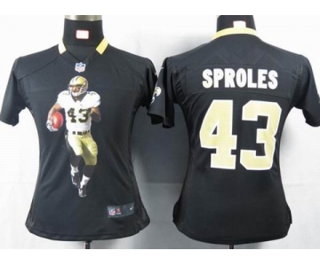 nike women nfl jerseys new orleans saints #43 sproles black[portrait fashion]