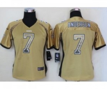 nike women nfl jerseys new orleans saints #7 morten andersen gold[Elite drift fashion]