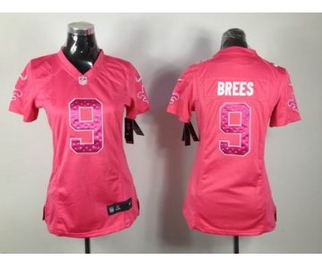 nike women nfl jerseys new orleans saints #9 brees pink[nike]