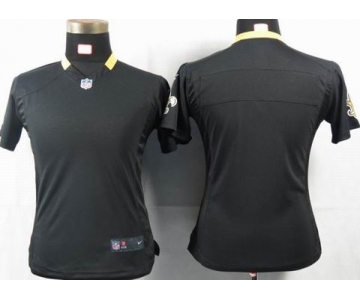 nike women nfl jerseys new orleans saints blank black[portrait fashion