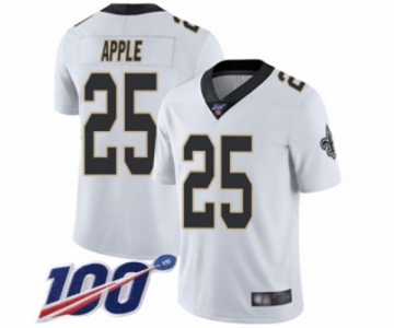 Youth New Orleans Saints #25 Eli Apple White Vapor Untouchable Limited Player 100th Season Football Jersey