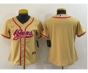 Youth New Orleans Saints White Team Big Logo With Patch Cool Base Stitched Baseball Jersey