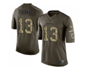 Youth Nike New Orleans Saints #13 Michael Thomas Green Stitched NFL Limited 2015 Salute to Service Jersey