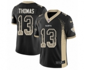 Youth Nike New Orleans Saints #13 Michael Thomas Limited Black Rush Drift Fashion NFL Jersey