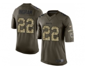 Youth Nike New Orleans Saints #22 Mark Ingram Green Salute to Service Jerseys