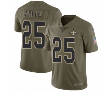 Youth Nike New Orleans Saints #25 Eli Apple Limited Olive 2017 Salute to Service NFL Jersey