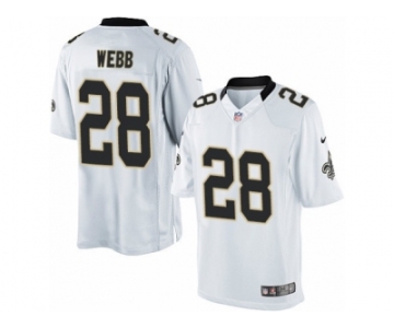 Youth Nike New Orleans Saints #28 B.W. Webb Limited White NFL Jersey