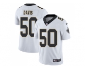 Youth Nike New Orleans Saints #50 DeMario Davis White Stitched NFL Vapor Untouchable Limited Jersey
