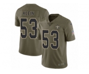 Youth Nike New Orleans Saints #53 A.J. Klein Limited Olive 2017 Salute to Service NFL Jersey