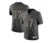 Youth Nike New Orleans Saints #57 Alex Okafor Gray Static NFL Vapor Untouchable Limited Jersey