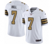 Youth Nike New Orleans Saints #7 Taysom Hill Limited White Rush Vapor Untouchable NFL Jersey