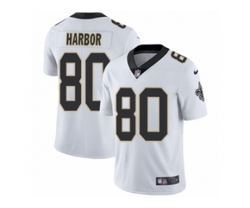 Youth Nike New Orleans Saints #80 Clay Harbor White Vapor Untouchable Limited Player NFL Jersey