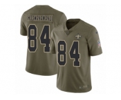 Youth Nike New Orleans Saints #84 Michael Hoomanawanui Limited Olive 2017 Salute to Service NFL Jersey