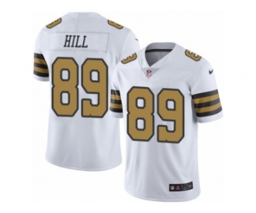 Youth Nike New Orleans Saints #89 Josh Hill Limited White Rush NFL Jersey