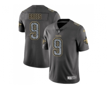 Youth Nike New Orleans Saints #9 Drew Brees Gray Static NFL Vapor Untouchable Limited Jersey