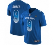 Youth Nike New Orleans Saints #9 Drew Brees Limited Royal Blue NFC 2019 Pro Bowl NFL Jersey