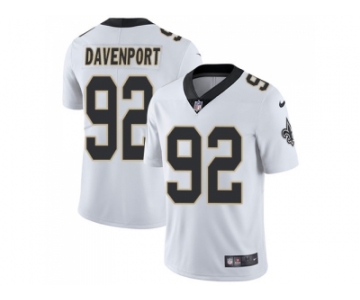 Youth Nike New Orleans Saints #92 Marcus Davenport White Stitched NFL Vapor Untouchable Limited Jersey